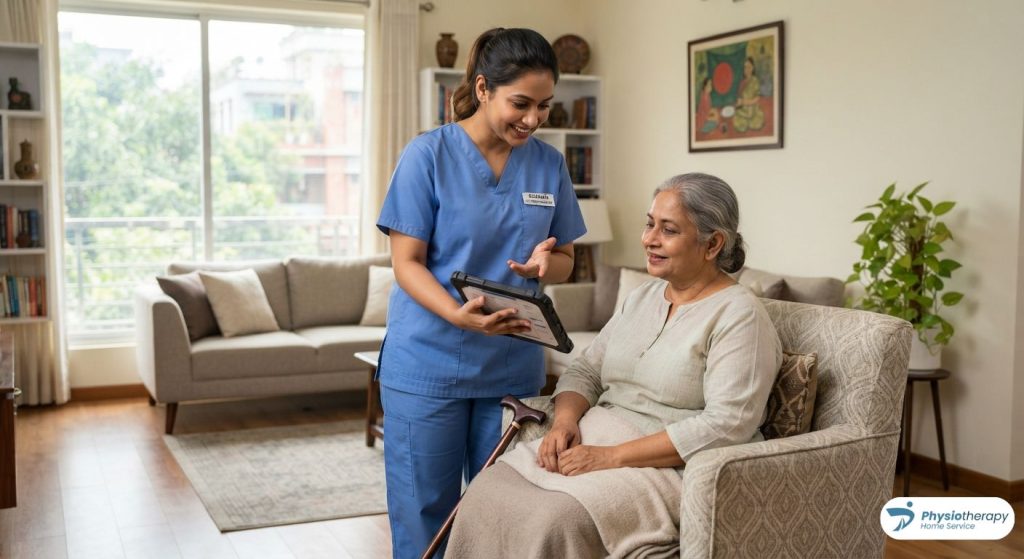 Professional physiotherapist providing clinical home rehabilitation services in Dhaka.