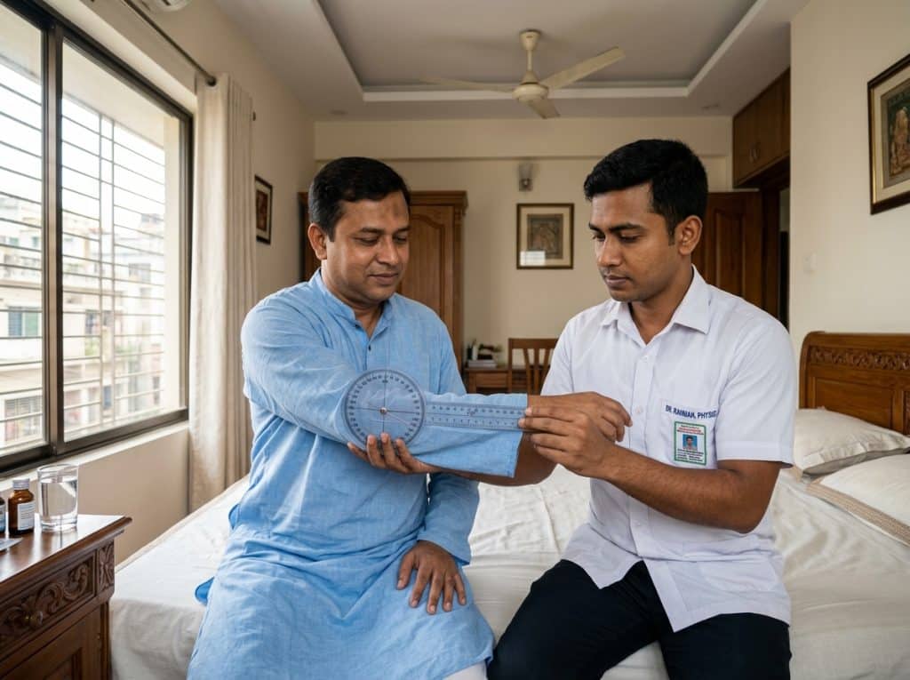 Bedside stroke paralysis and geriatric neuro rehabilitation at home in Dhaka