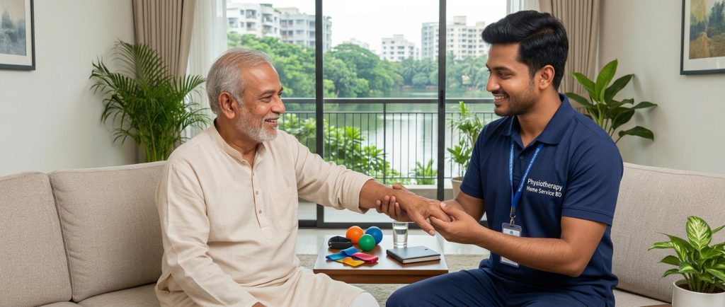 Licensed clinician providing personalized physiotherapy home service in Dhanmondi
