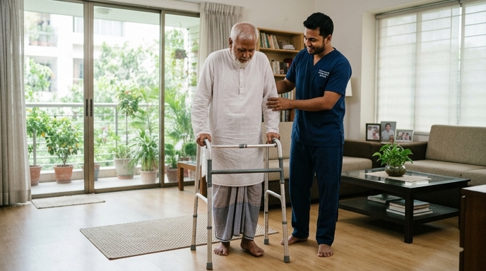 Licensed therapist providing certified physiotherapy home service in Baridhara
